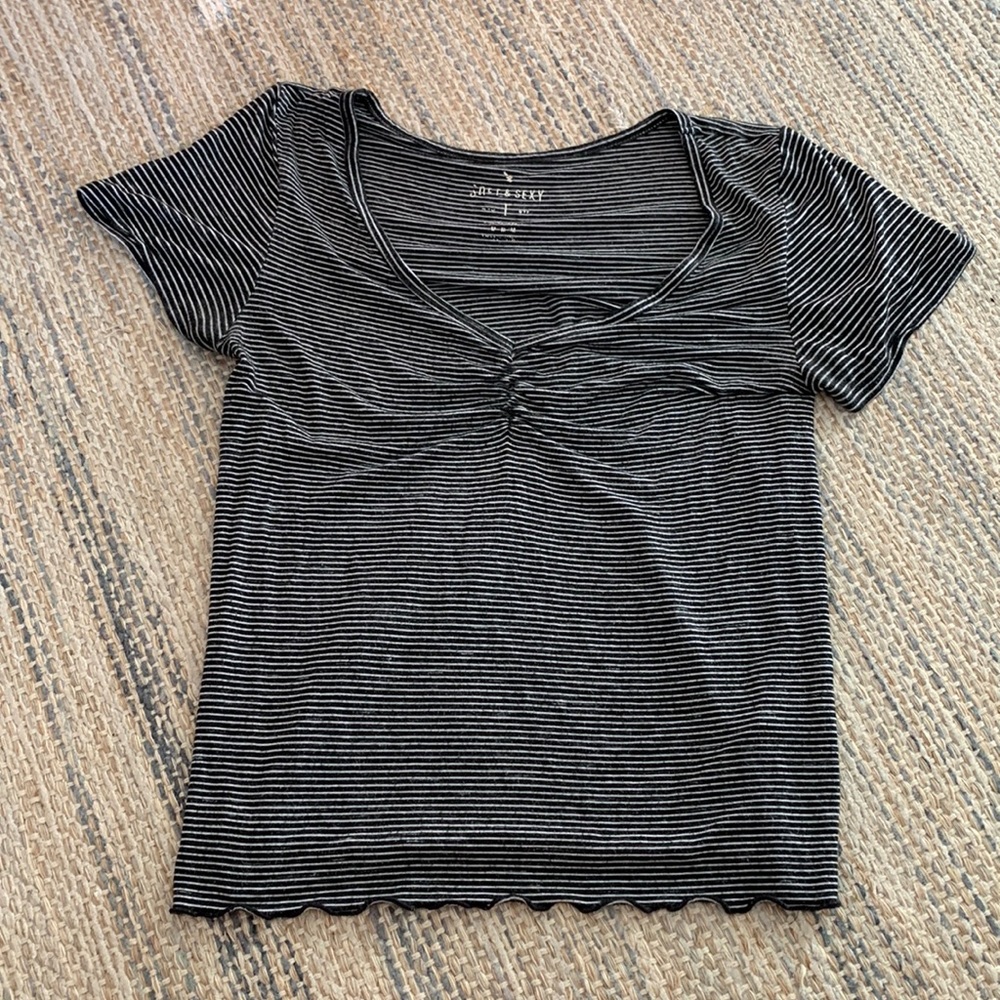 American Eagle “soft and sexy” striped shirt Size Medium